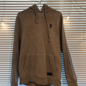 Empyre Rose Hoodie with Checkered Sleeves